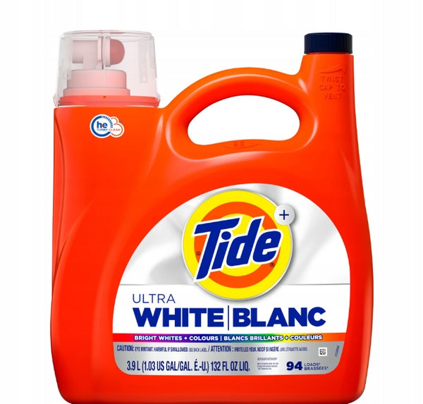 Tide Ultra White Whitening + Color Protect 3.9 L 94 Washes - Laundry Gel