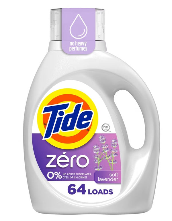 Tide Zero Soft Lavender 2,48 64 washes Trade name other