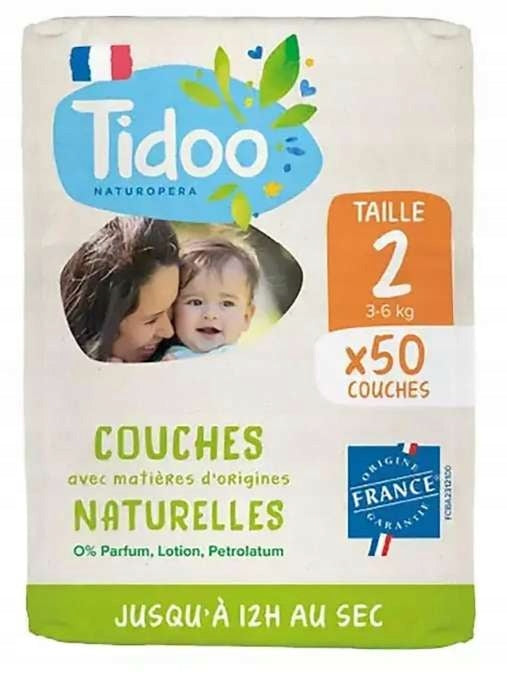 Tidoo Jumbo T2 Diapers 3-6kg 50pcs
