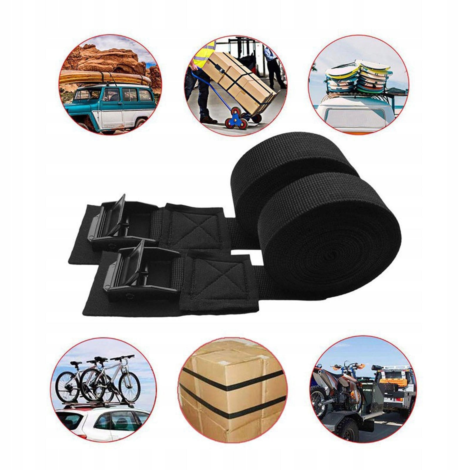 Tie Down Strap Premium Lashing Strap for Paddleboard Car Roof lenghth2.5m Length 22 cm