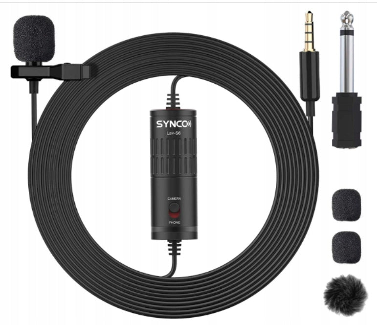 Tie microphone Synco LAV-S6 multidirectional 6 m