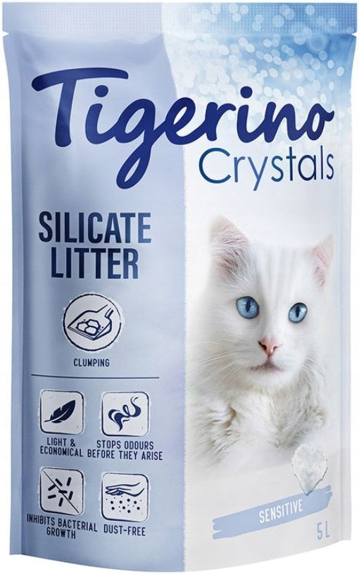 Tigerino Crystals 6X5L | Silicone Litter for Cat | Clumping