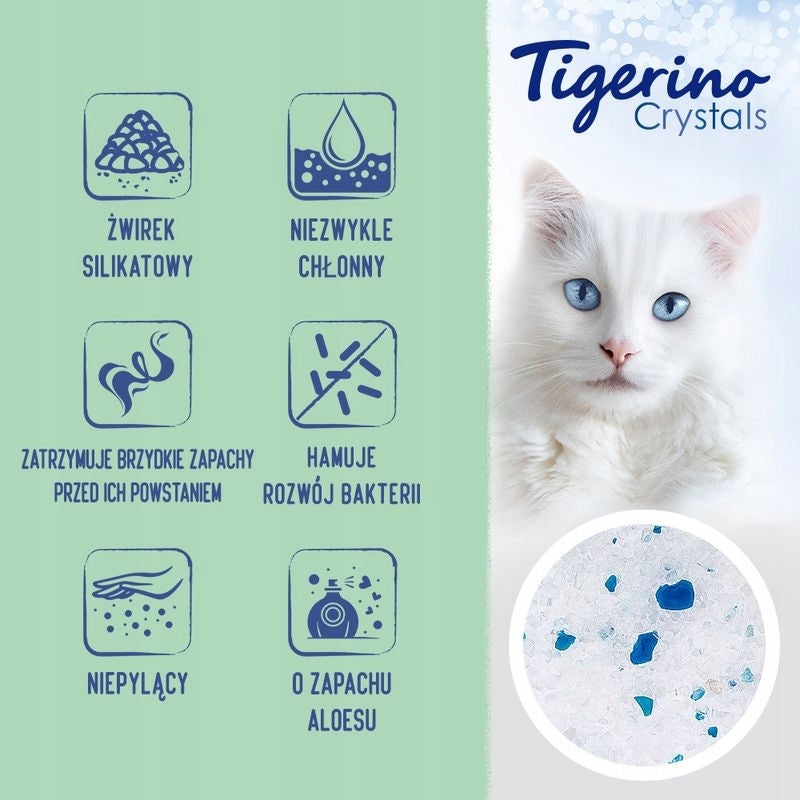 Tigerino Crystals – Silicate Litter for Cat Aloe Vera 5L EAN (GTIN) 4062911007369