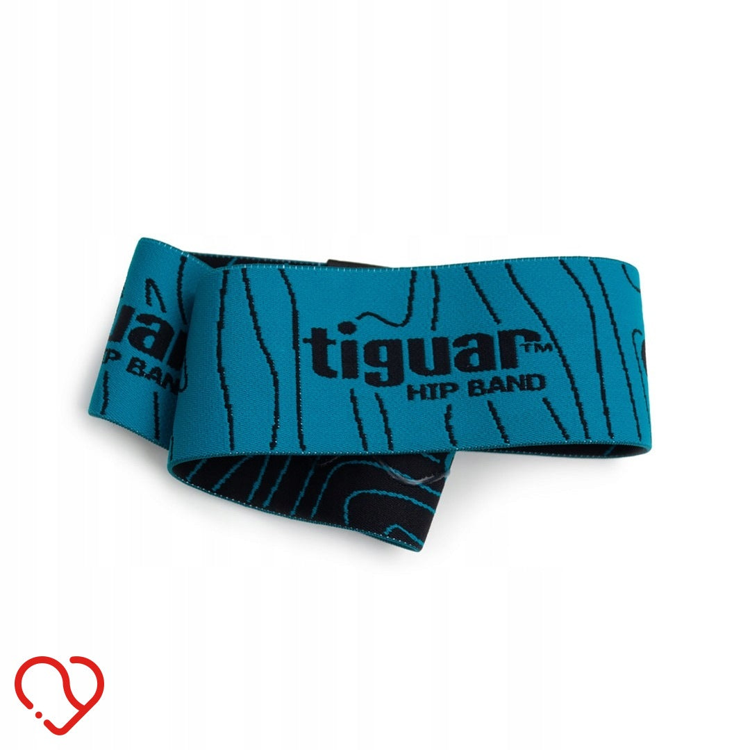 Tiguar hip band RUBBER RESISTANCE TAPE II sea (medium) Circumference 66 cm