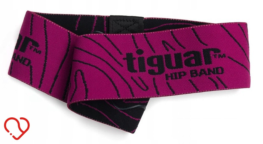 Tiguar hip band RUBBER RESISTANCE TAPE l plum (light) Circumference 62 cm