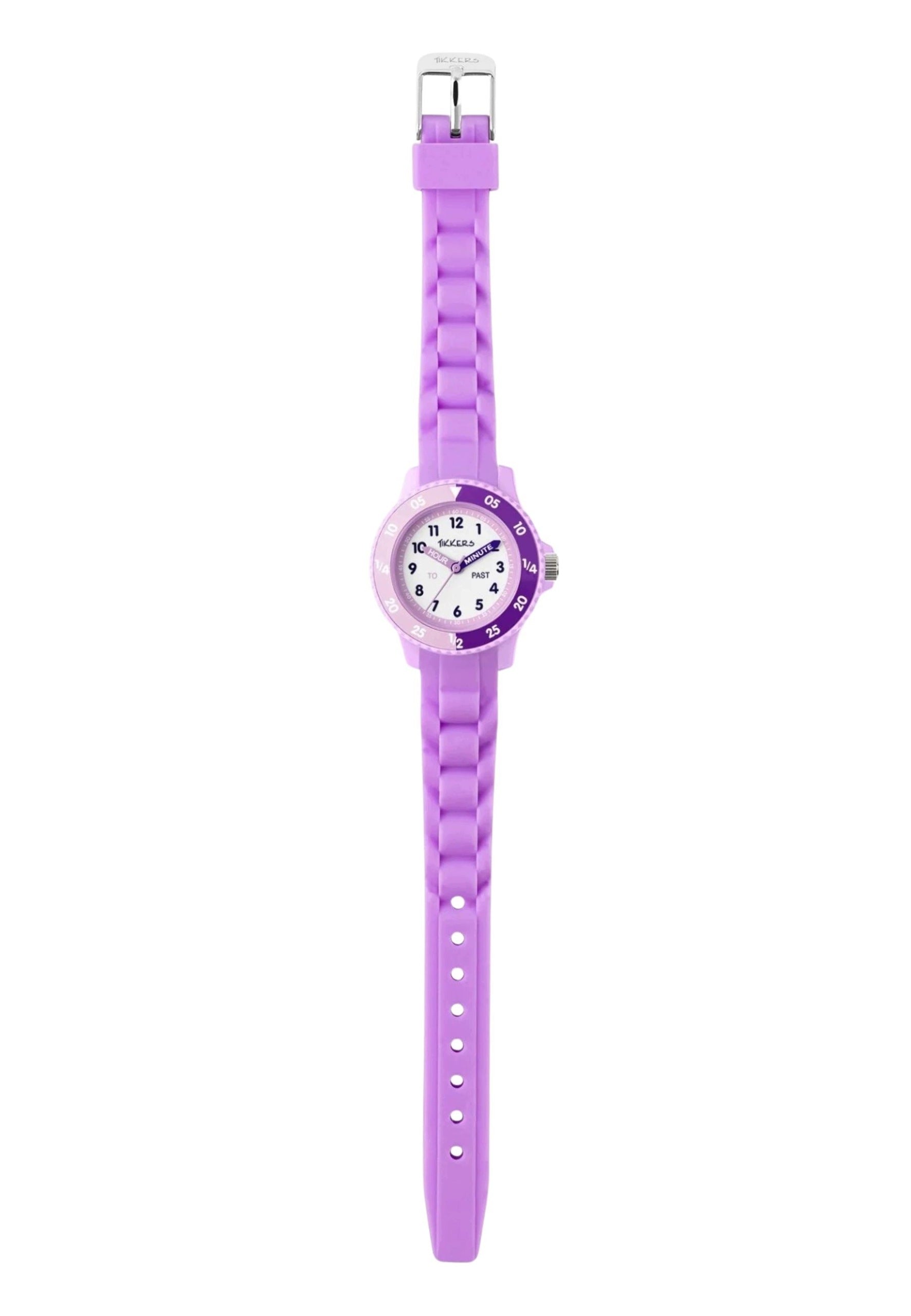 Tikkers Children's Educational Watch Silicone Black Green Purple Si Brand no brand