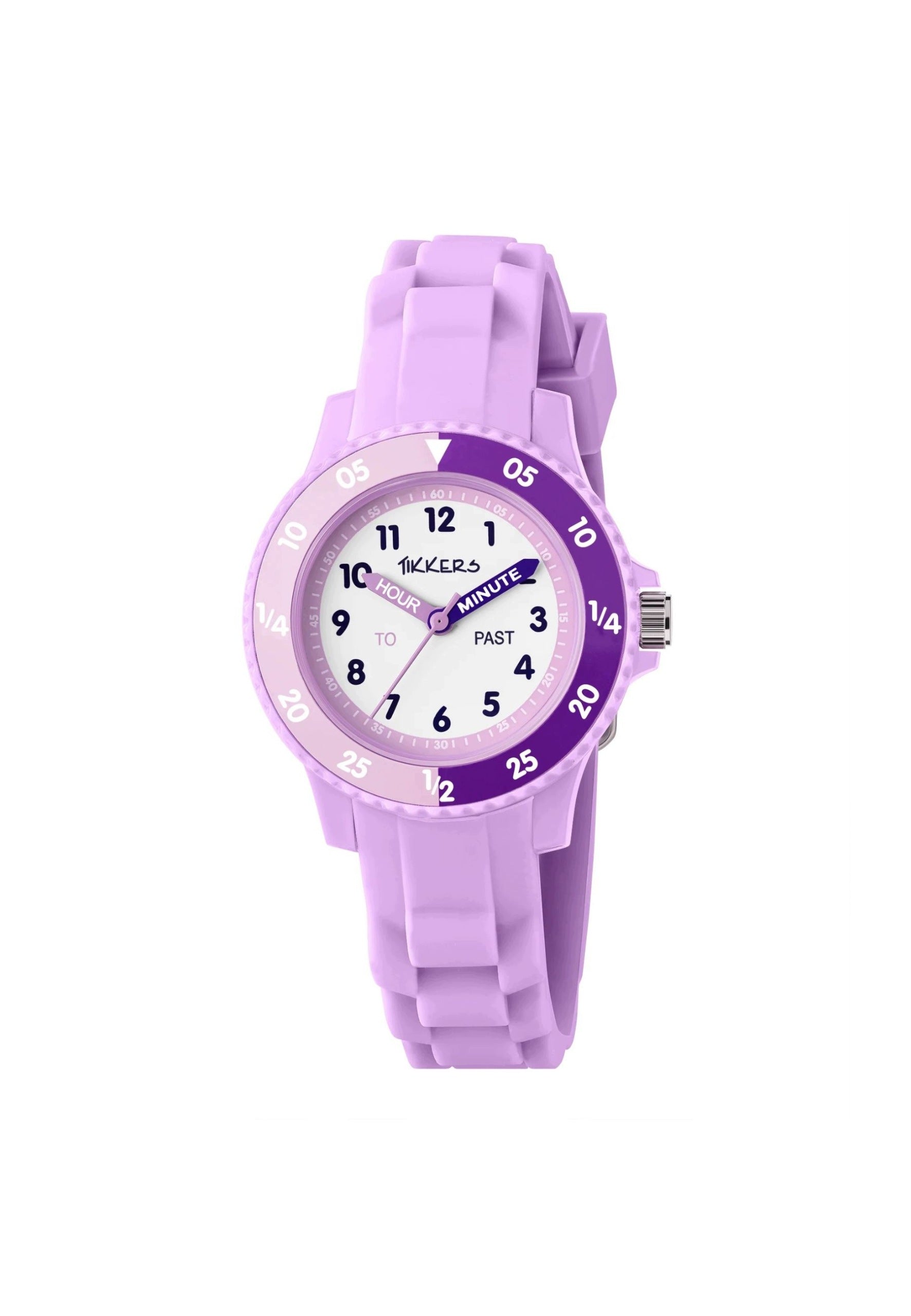 Tikkers Children's Educational Watch Silicone Black Green Purple Si
