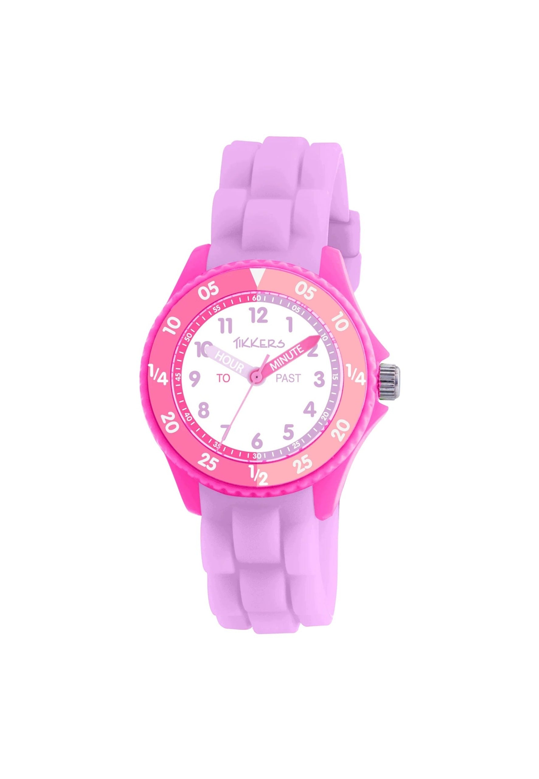Tikkers Children's Educational Watch Silicone Purple-Pink Silicone