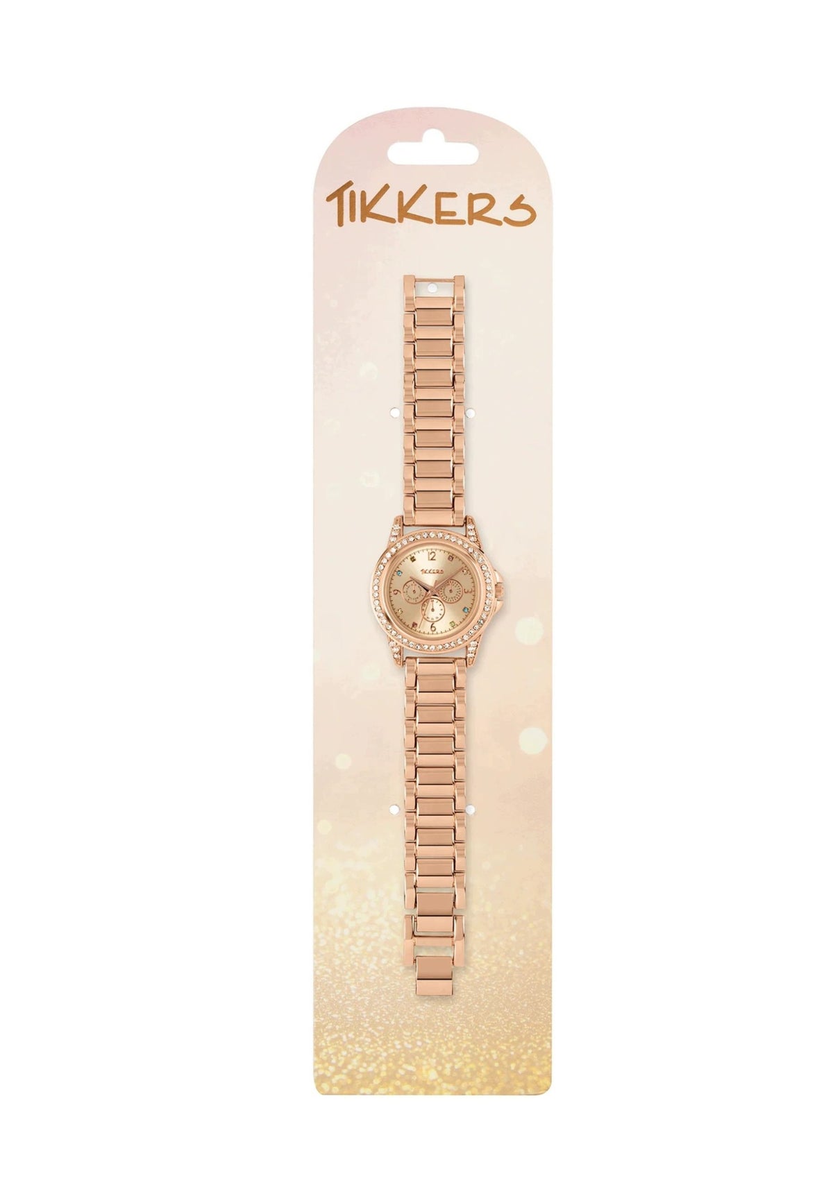Tikkers Children's Watch Rosé Gold Bracelet Metal Rainbow Stones S Brand no brand