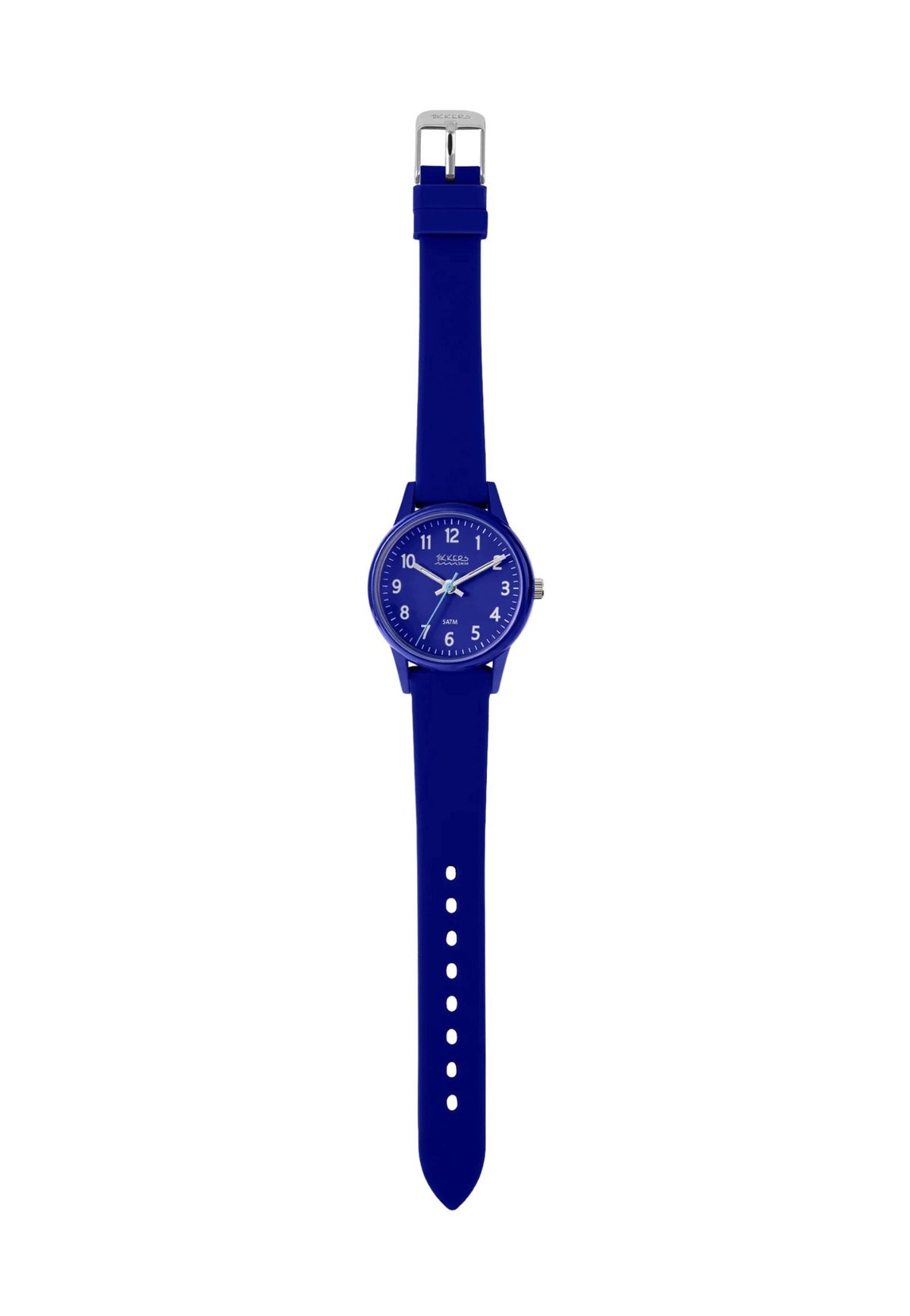Tikkers Children's Watch Waterproof Silicone Navy Blue Sports Blue Brand no brand