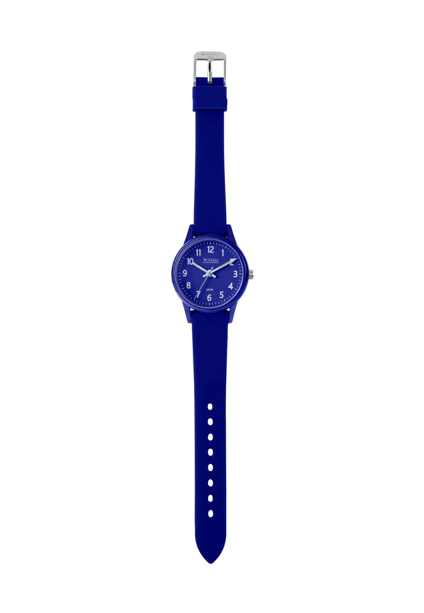 Tikkers Children's Watch Waterproof Silicone Navy Blue Sports Blue Brand no brand