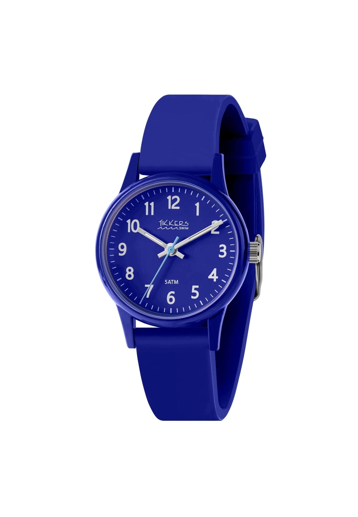 Tikkers Children's Watch Waterproof Silicone Navy Blue Sports Blue