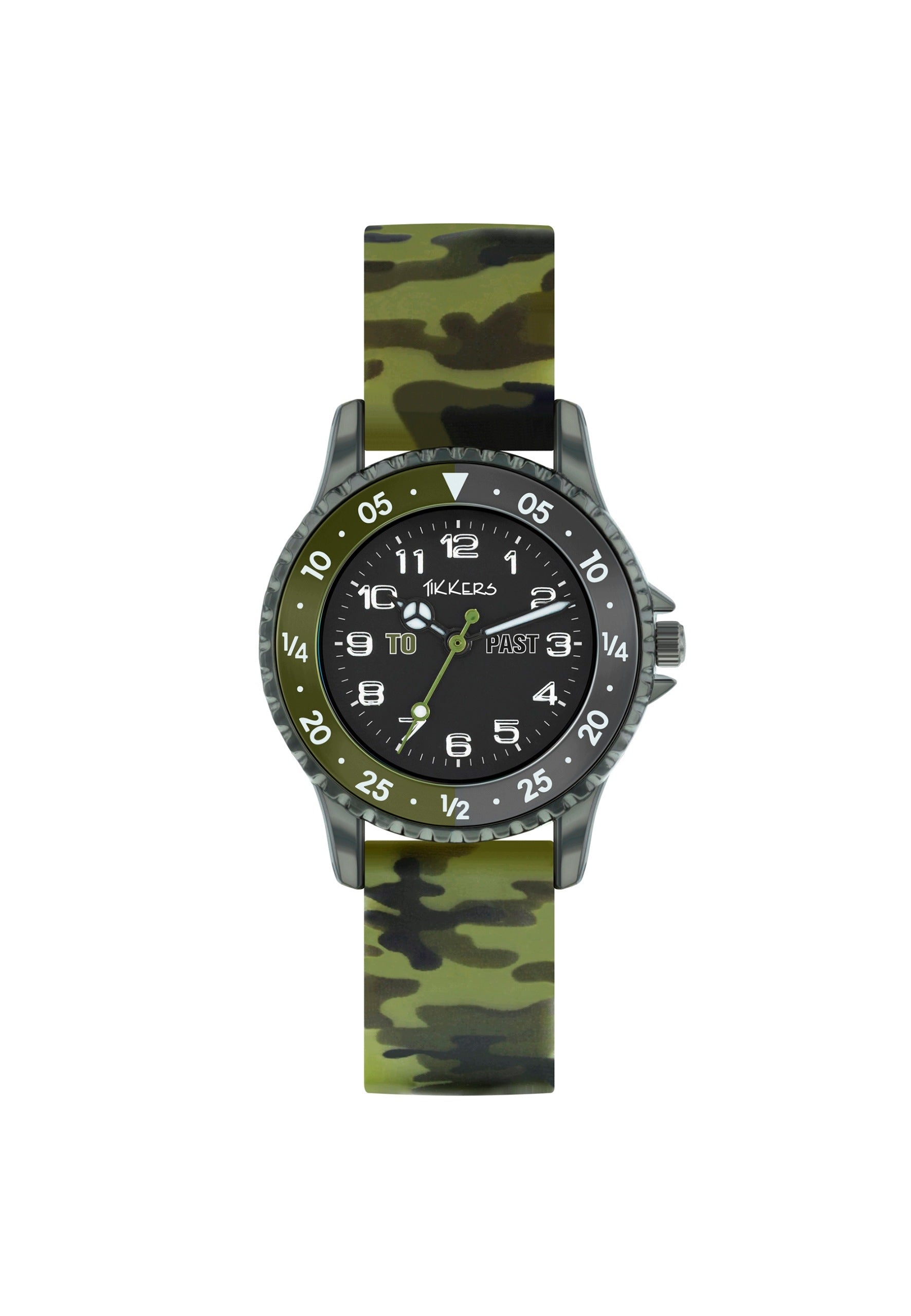 Tikkers Time Learning Watch Silicone Green Light Green Unisize