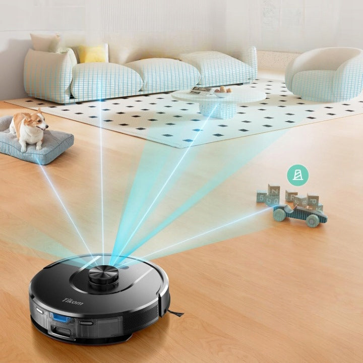 Tikom L8000 Plus Robot Vacuum Cleaner 6000Pa Suction Station LiDAR Mop Manufacturer code L8000 Plus