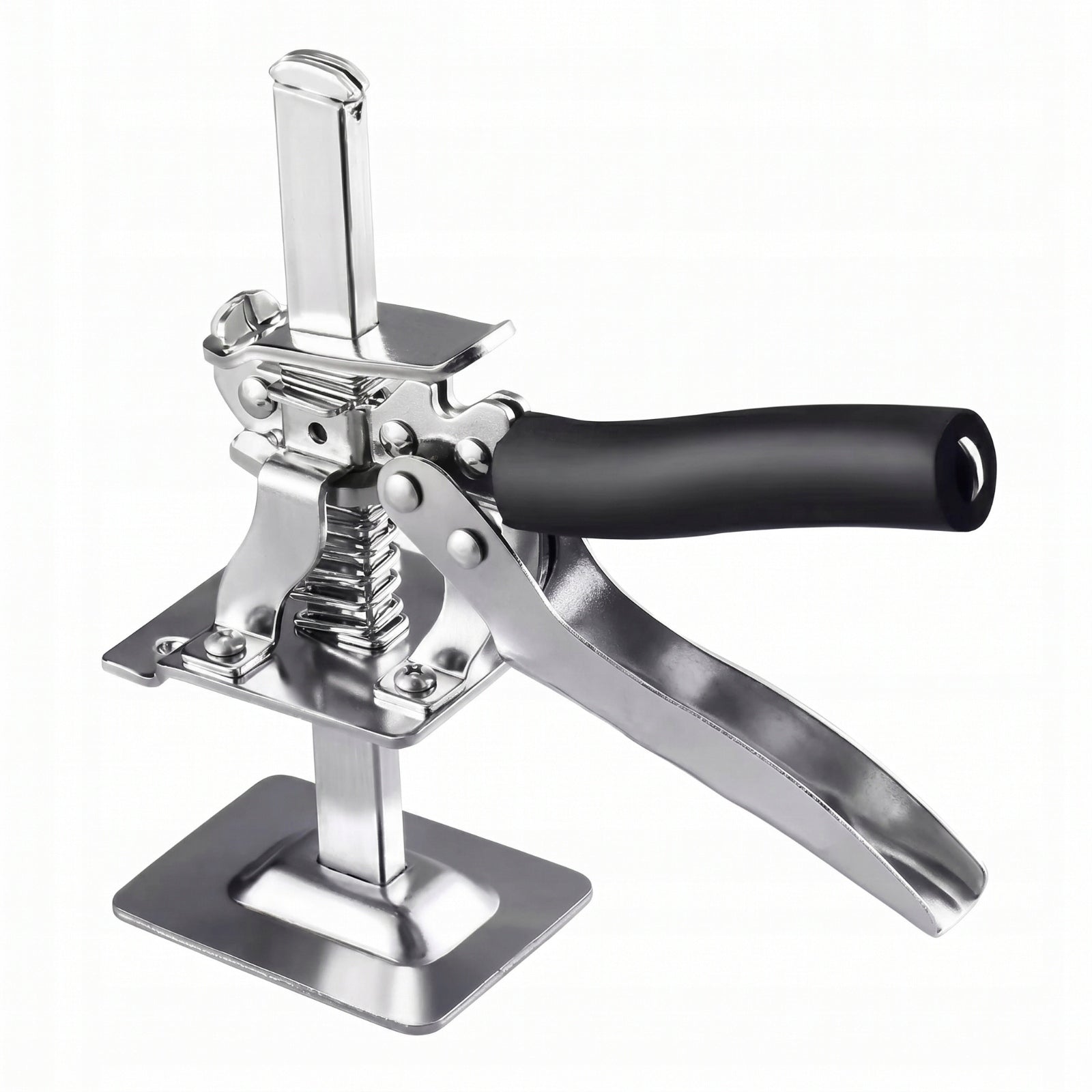 Tile lifter with manual lever with height adjustment