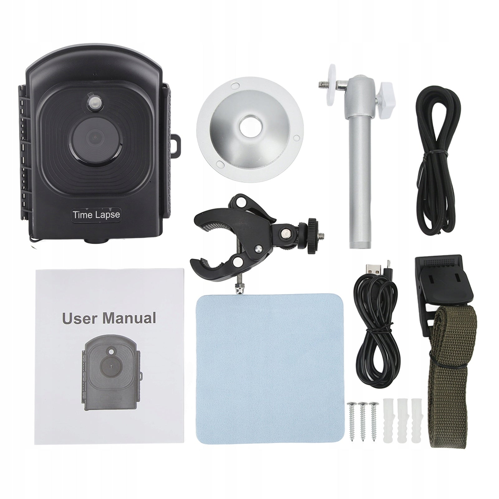 Time-lapse camera 1080P HD 2,4 inch TFT screen outdoor recording 7M