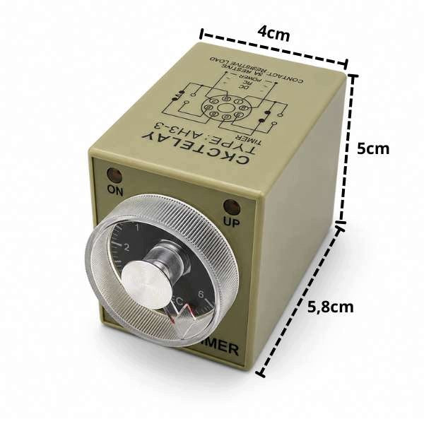 Time relay AH3-3 220VAC / 6 sec Manufacturer code P-CZAS-0015