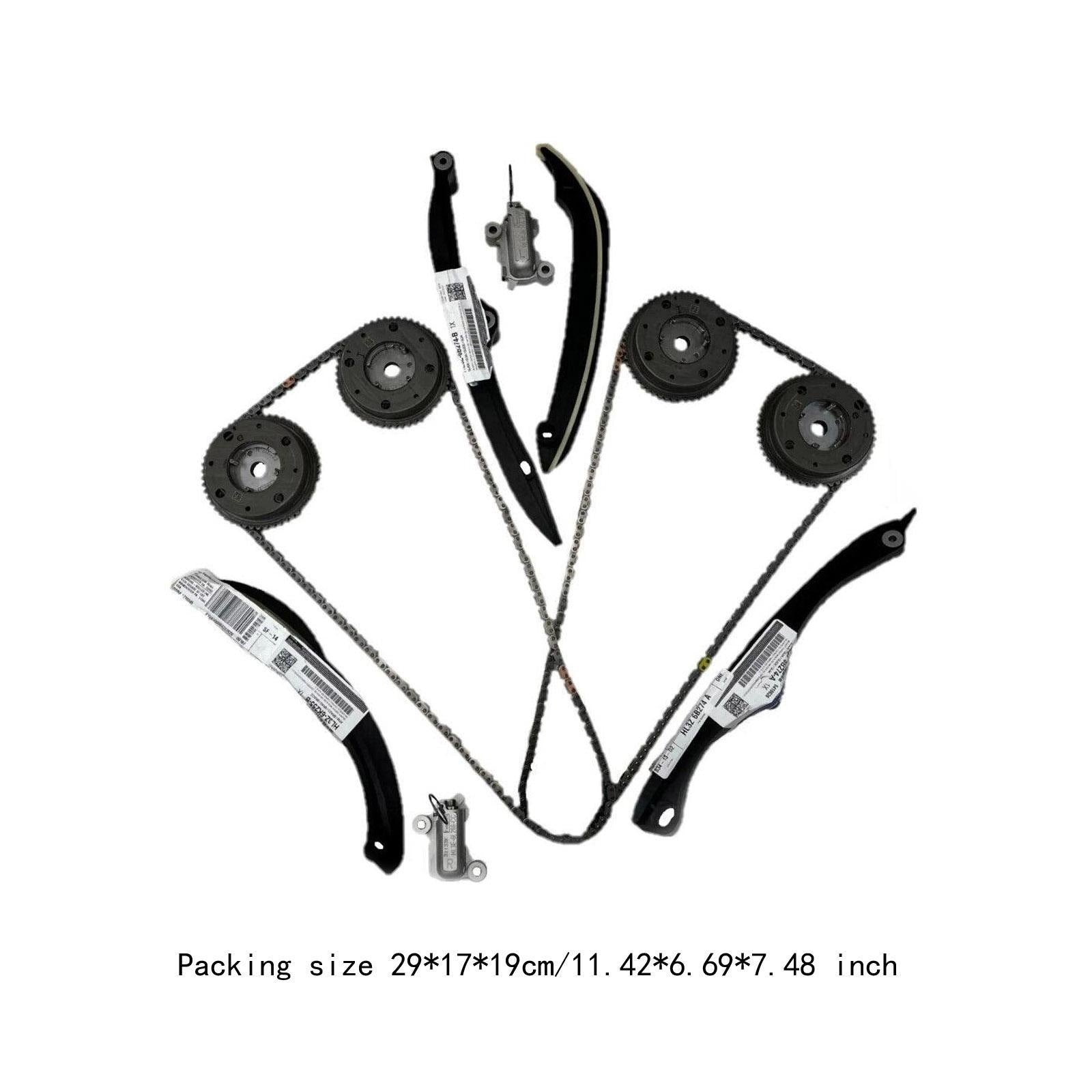 Timing Chain Kit with Guides Tensioners Phasers HL3Z6L266C HL3Z6268A for Packaging status original