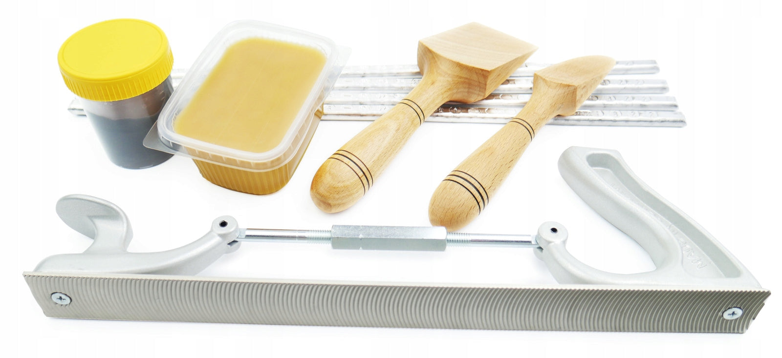 Tin Set Hebel Wax Tin Paste Spatulas 2s Sawmill SEMICIRCULAR Dock
