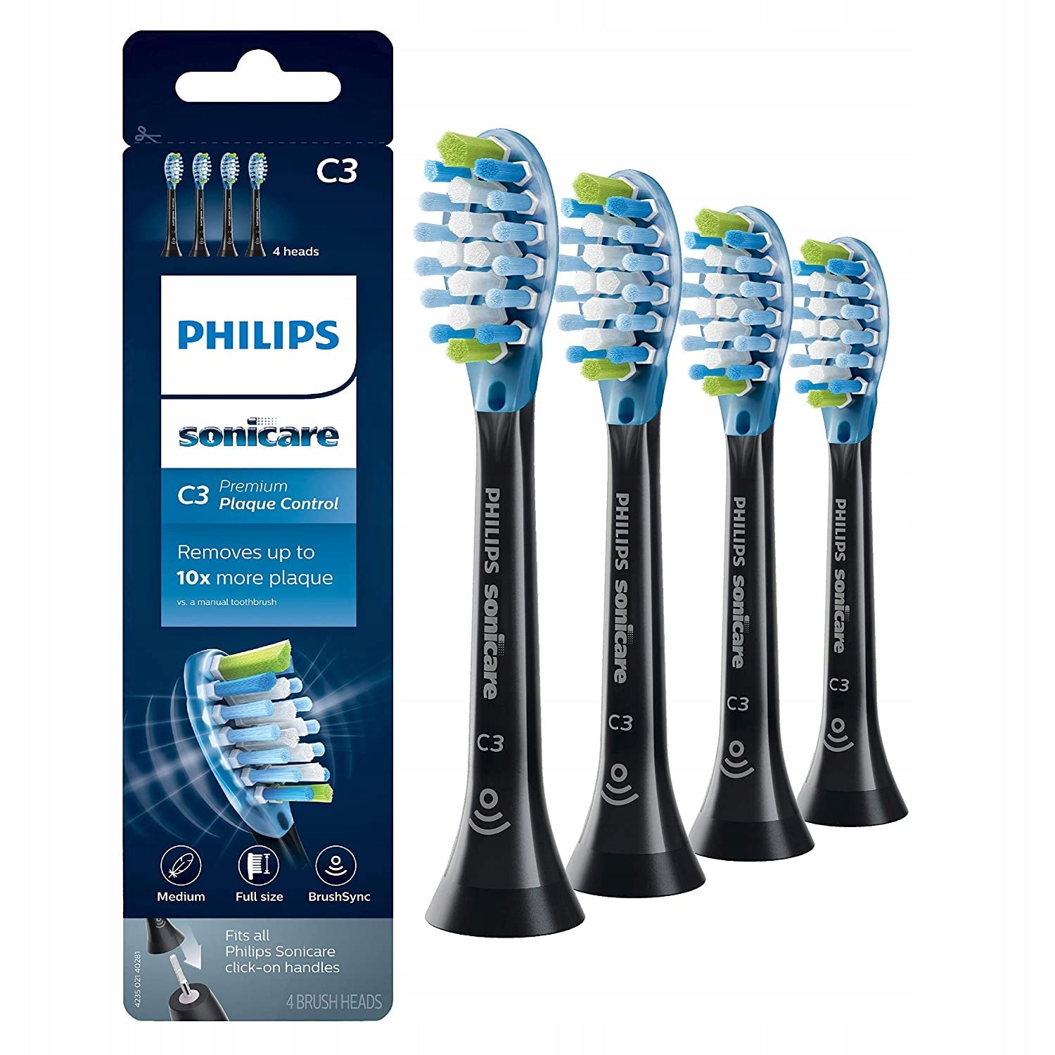 Tip Philips Sonicare C3 Premium Plaque Defence HX9044/33 4pcs