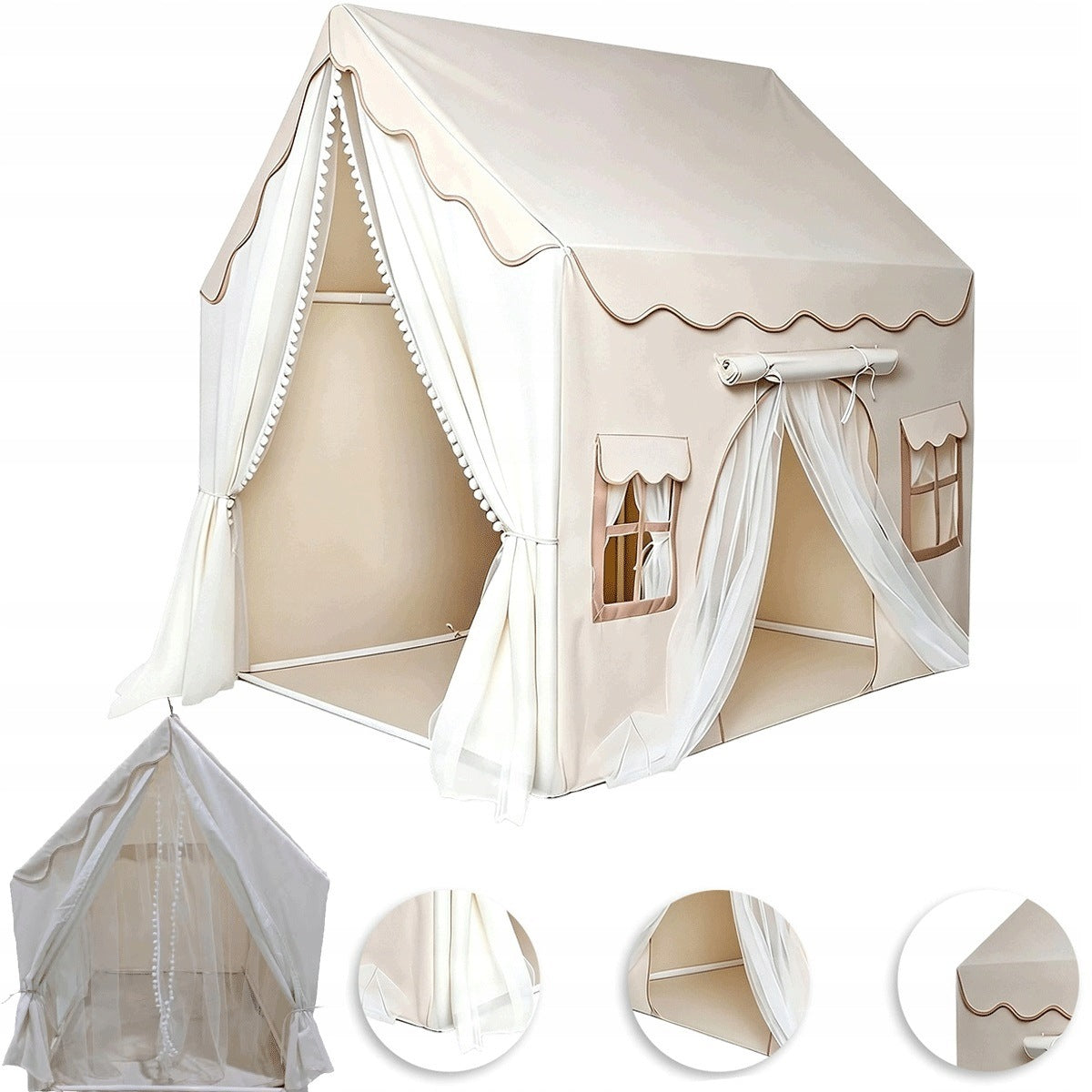 Tipi Cottage Princess Tent Indian Space For Girl And Boy Packaging status original