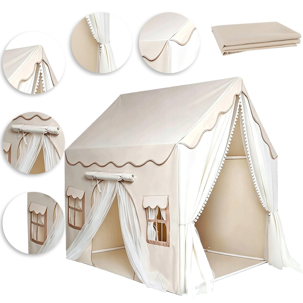 Tipi Cottage Princess Tent Indian Space For Girl And Boy