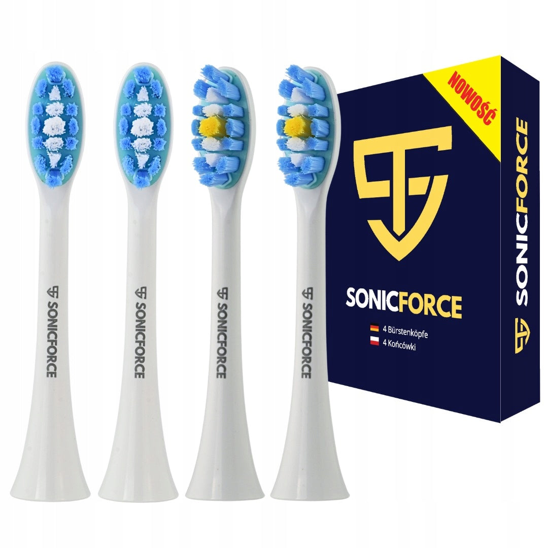 Tips for sonic toothbrush Smilesonic EX replacement 4pcs.white hard Packaging status original