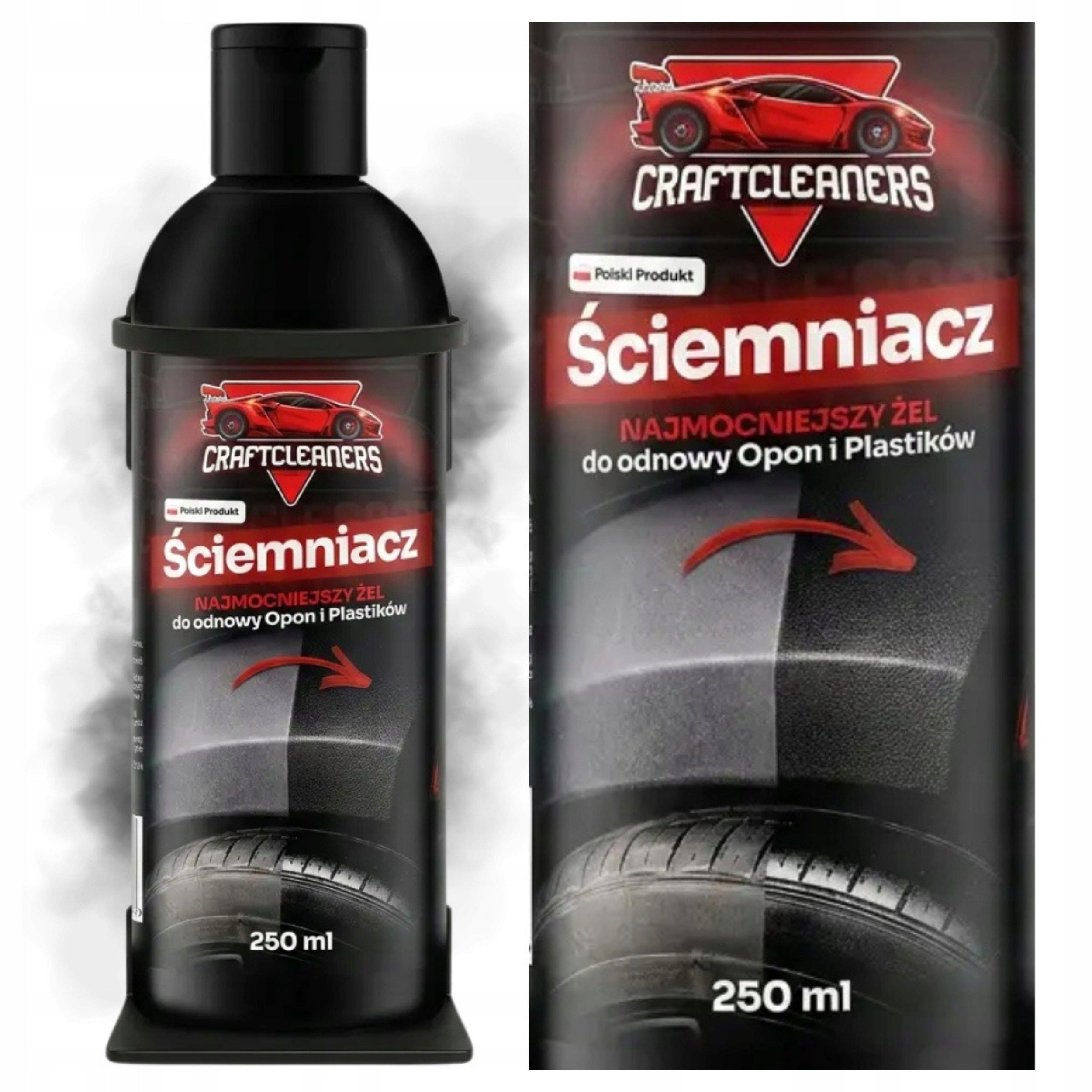 Tire Black For Tyres Plastic Dressing Gel Coating Dimmer 200ml