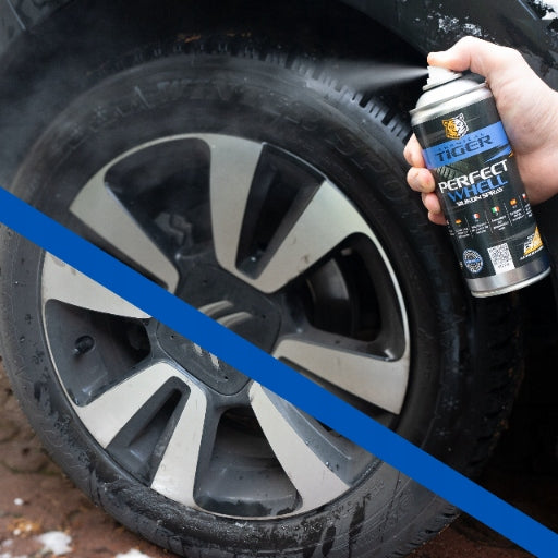 Tire Black for tires rubber plastic bumpers 400 ml + Seamless microfiber Manufacturer Chemical Tiger