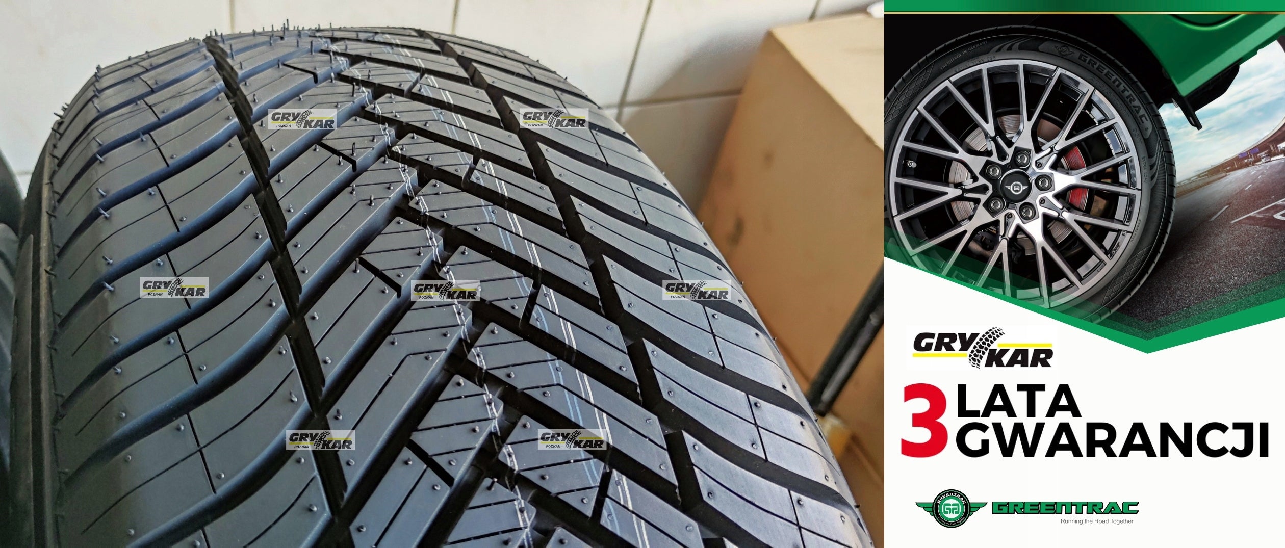 Tires 215/60R17 Greentrac Season Master 26r C/B/71dB 3-year warranty PLN 270/piece