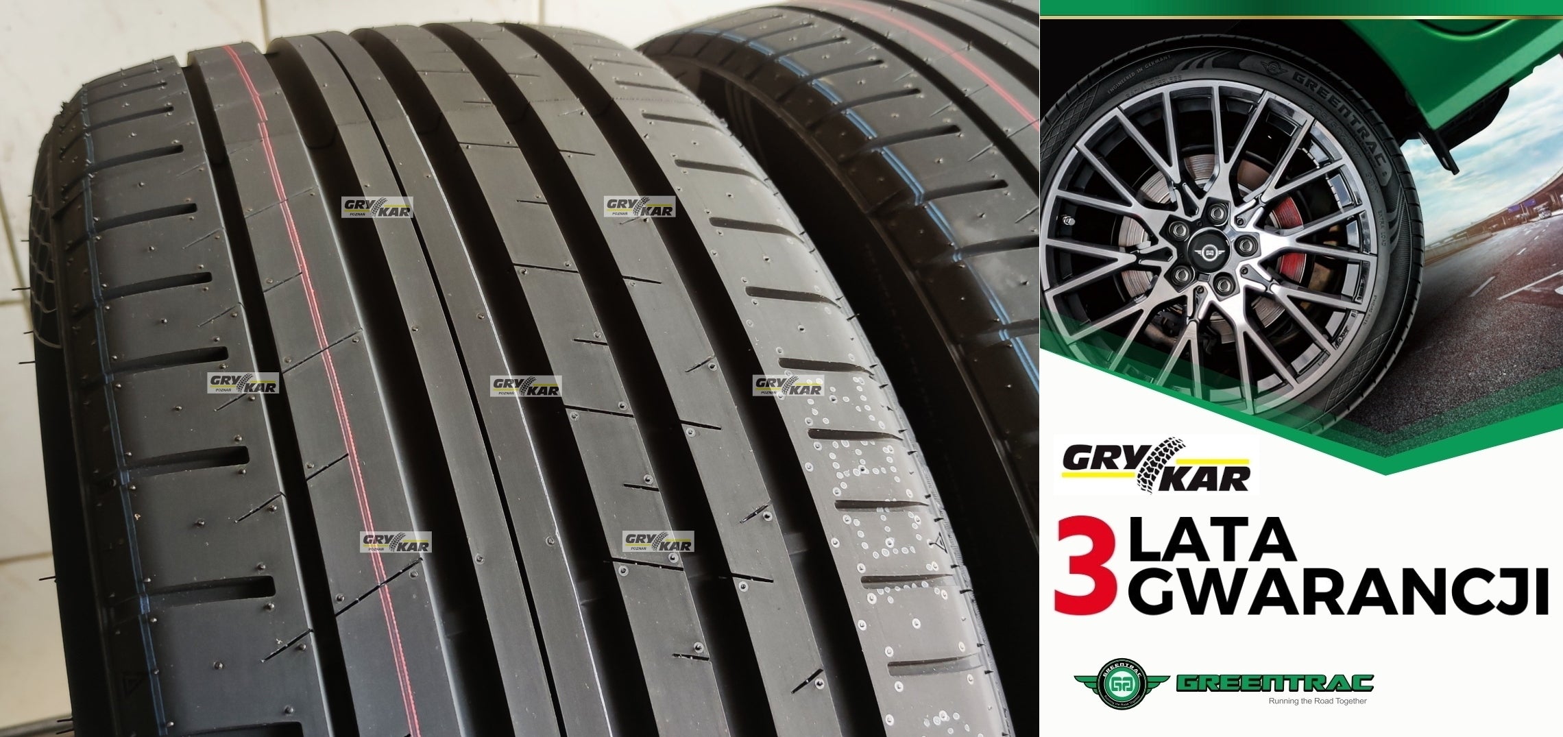 Tires 225/40R18 Greentrac Quest-X, date: A 2026, 3-year warranty, PLN 235/piece