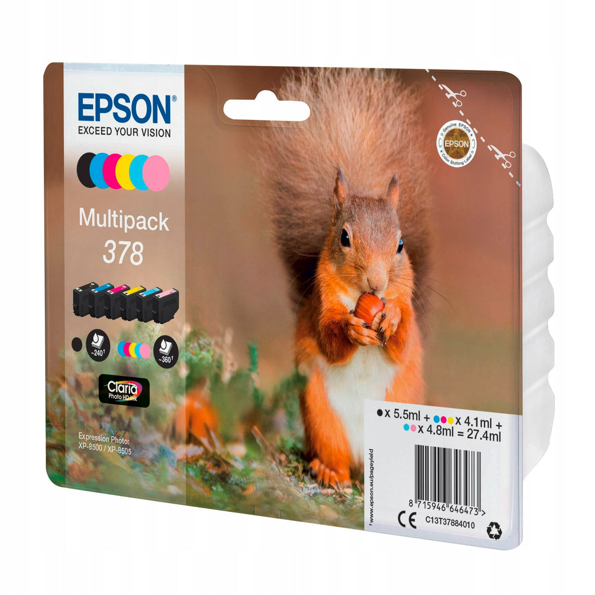 Tisk Epson C13T37884010 černá, červená
