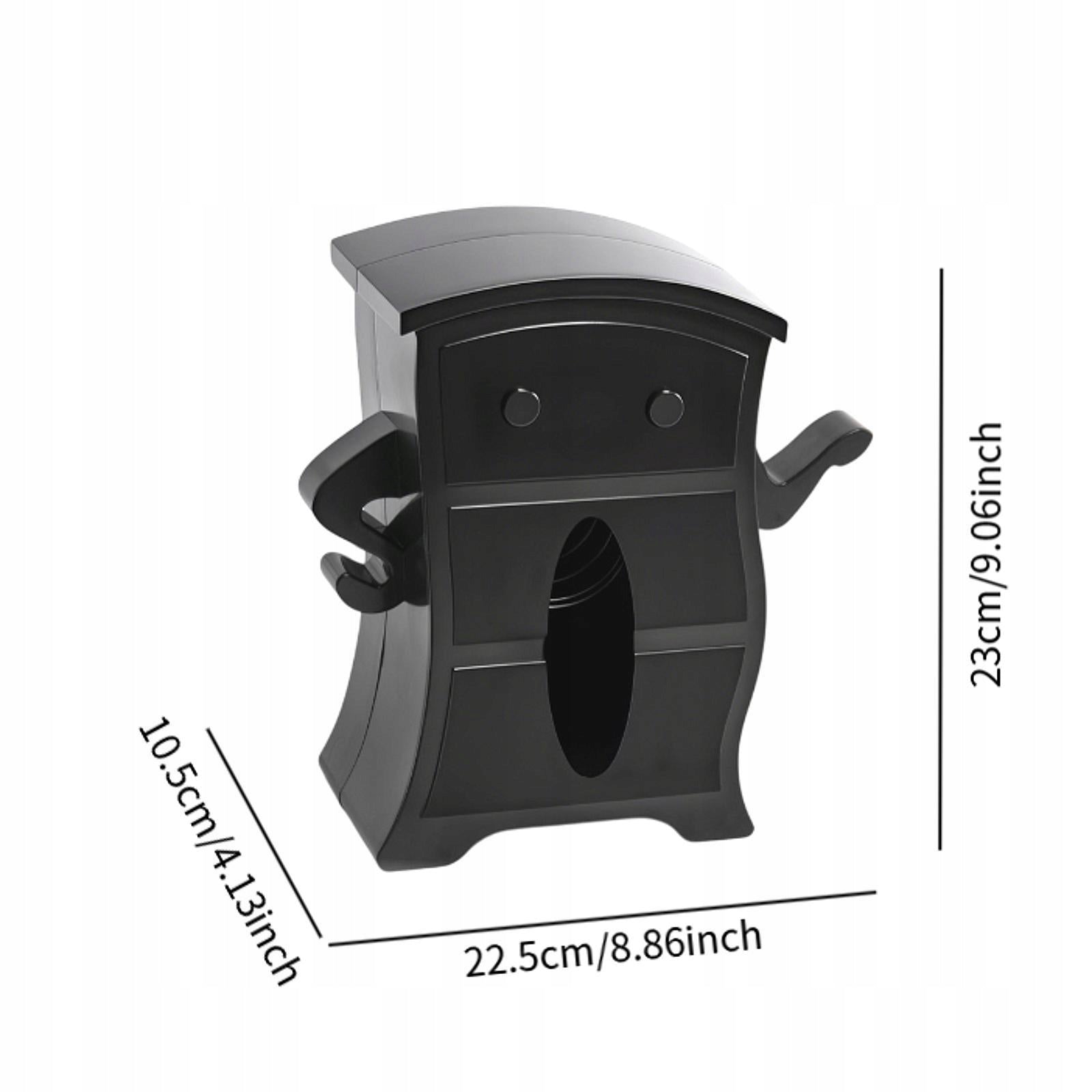Tissue Box Holder Unique Creative Practical Portable Toilet Paper Black Brand no brand