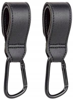 Titanium Baby - hooks, handles for hanging bags, set of 2pcs | Black