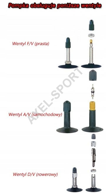 Titanium Bicycle Pump BETO AV/DV/FV Service Model 151