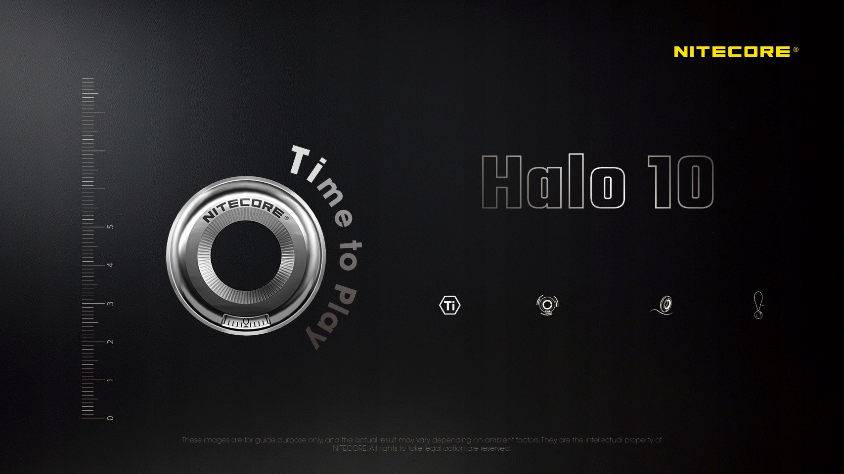 Titanium Ring, Neck Pendant Nitecore Halo 10 Brand Nitecore