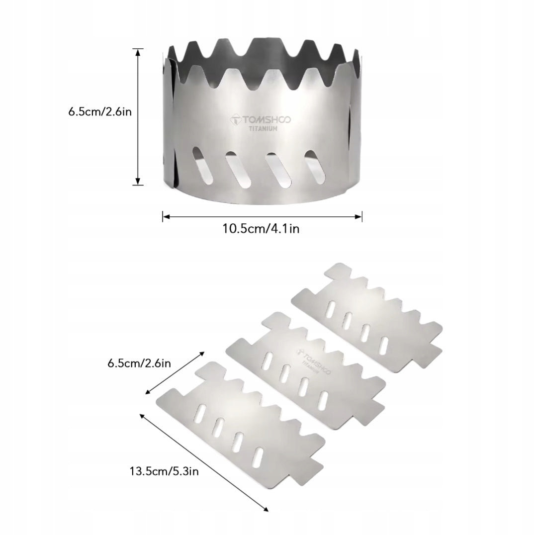 Titanium Windshield Stand for Spirit Cookers 14g Manufacturer code THPCU4481