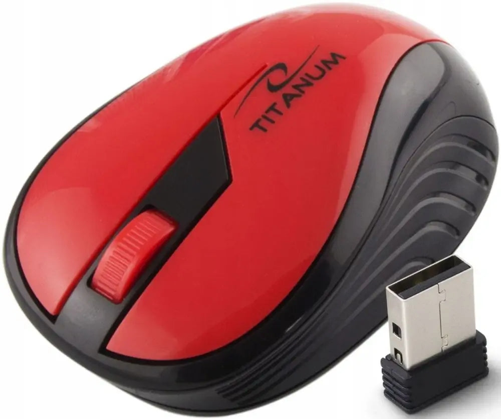 Titanum Wireless Mouse 2nd 4Ghz 3D Optical USB Rainbow Red