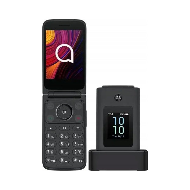 Tlačítkový mobil TCL Onetouch 4043 Dual SIM SOS tlačítko šedý