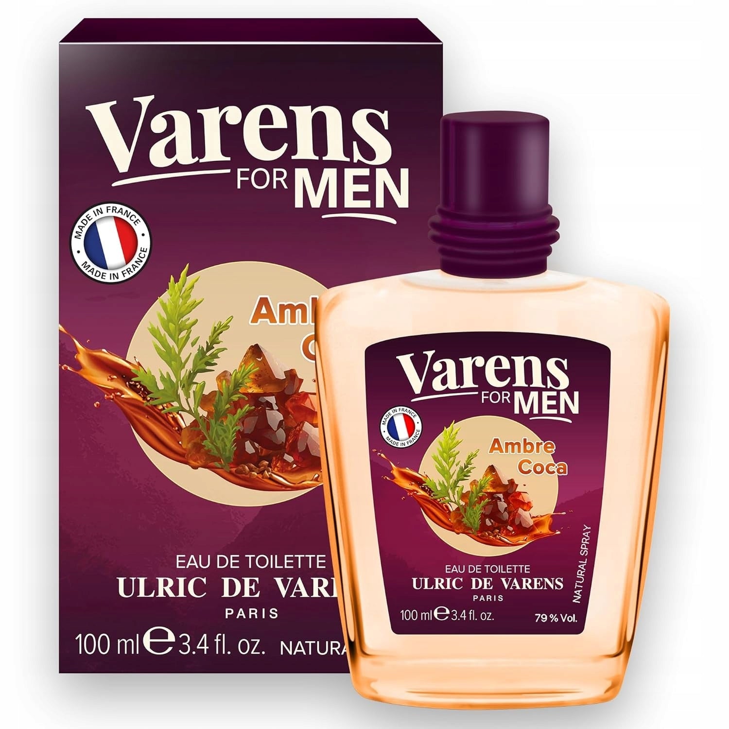 Toaletní voda pro muže Ulric De Varens Ambre Coca, 100 ml