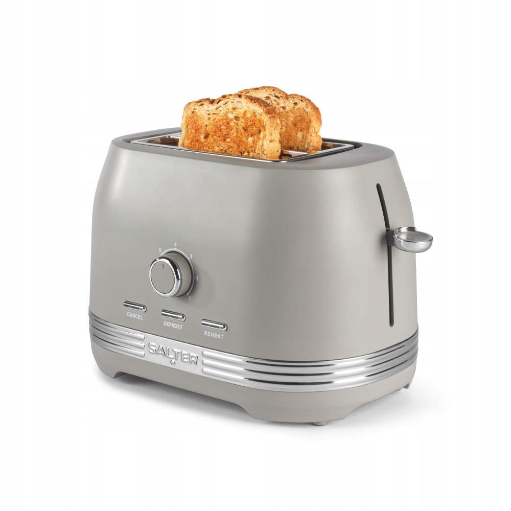 Toaster 2 Slices Salter RISE 800W Roll grate crumb tray Wide