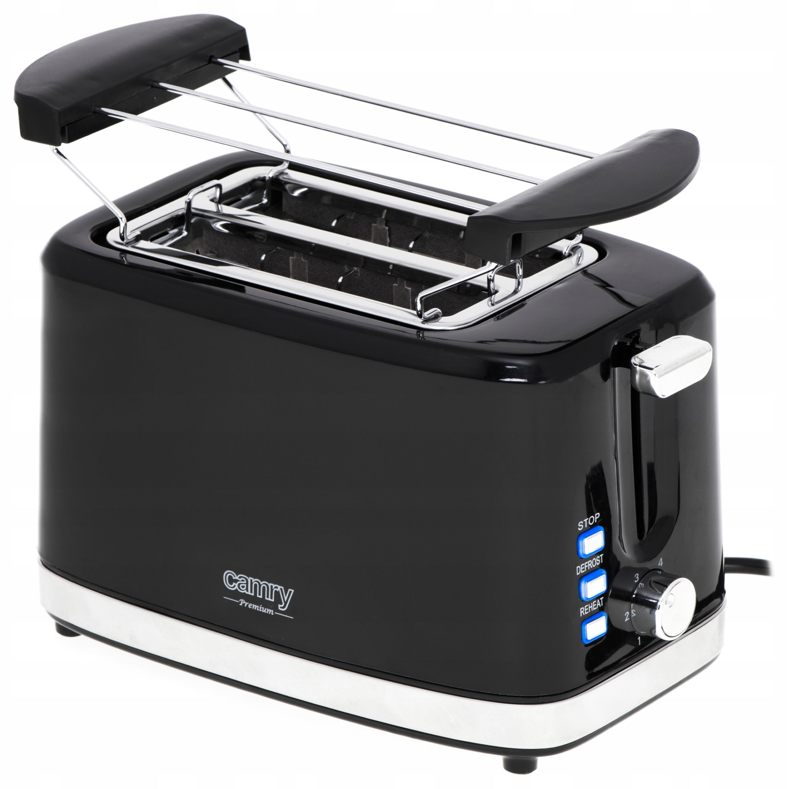 Toaster 2 Slices Toast 900W Grate Black Camry Brand no brand