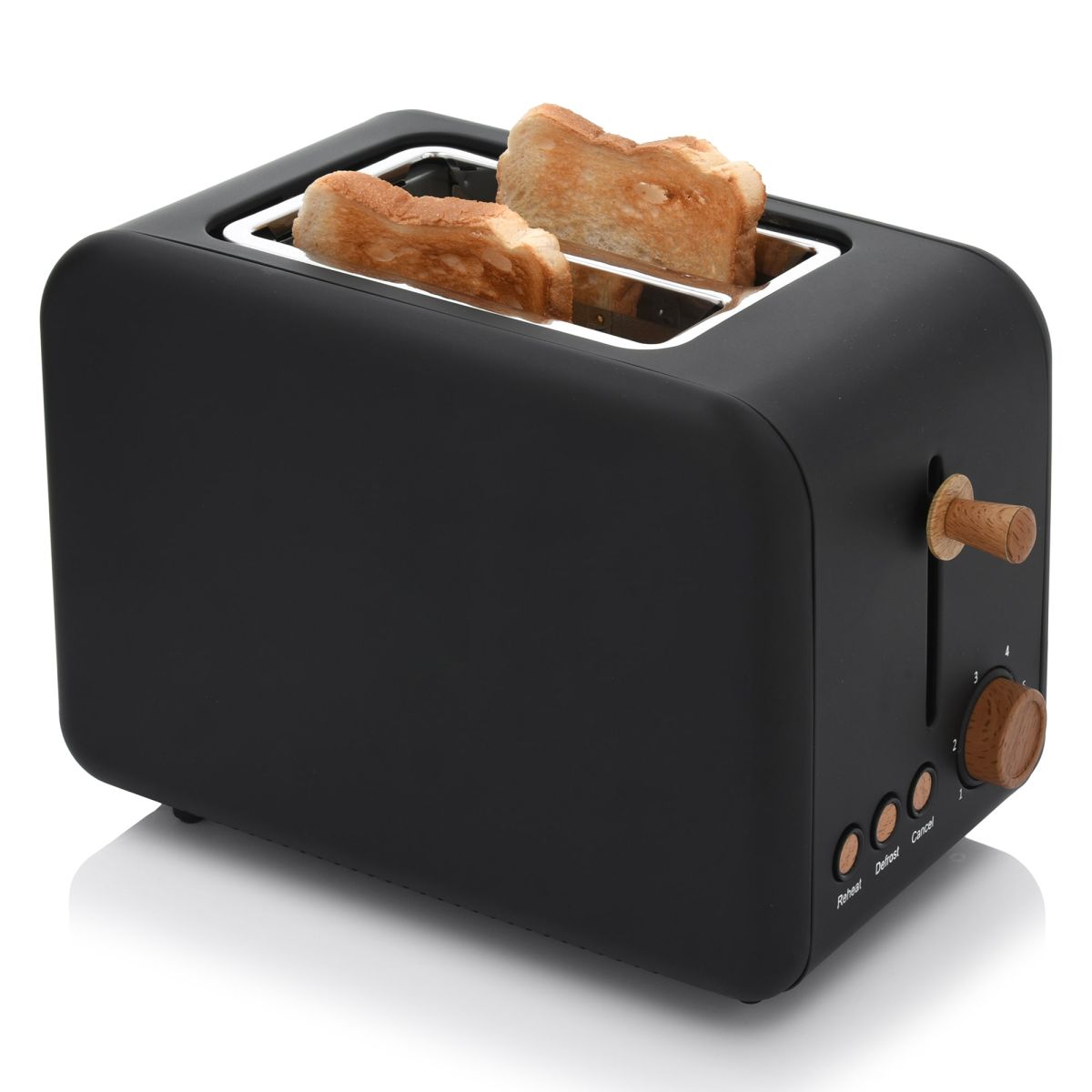 Toaster 2 - chamber 2 slices of toast 850W LOFT black DUKA