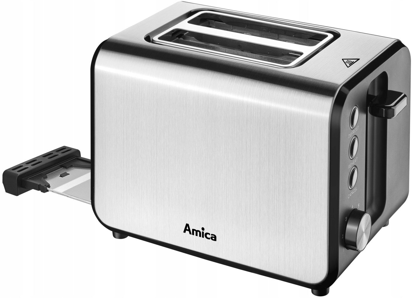 Toaster Amica TM3030 950W 7 Degree Toasting Function Tray Silver Brand Amica