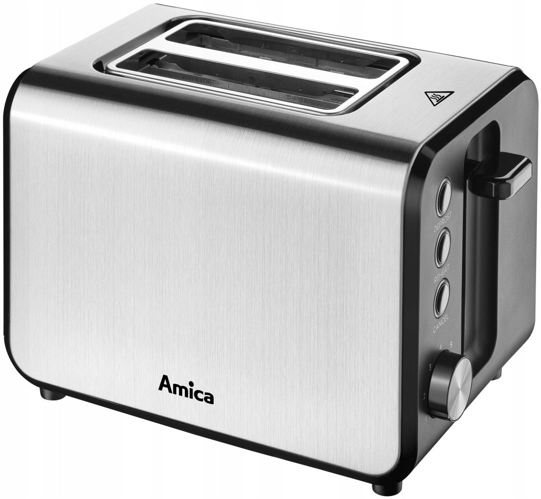 Toaster Amica TM3030 950W 7 Degree Toasting Function Tray Silver