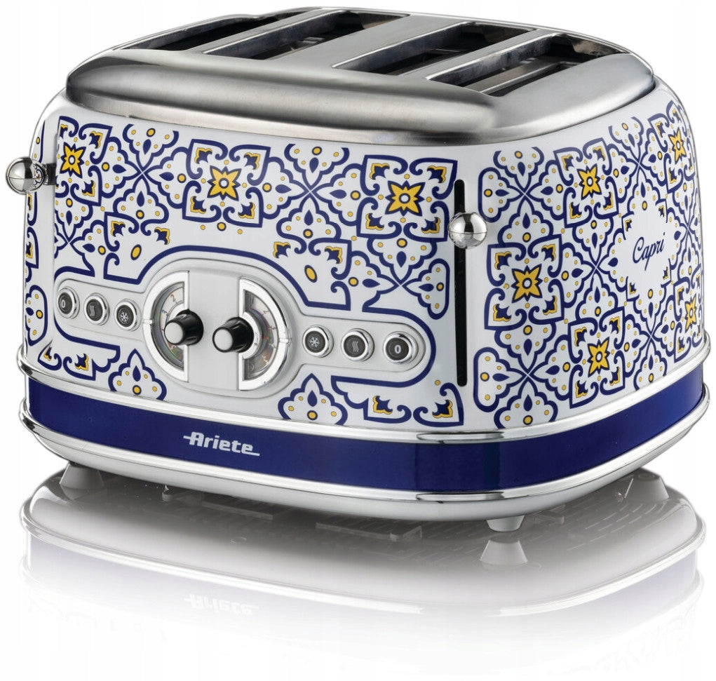 Toaster Ariete 156 Capri 1600W 6 Degree Toasting Defrosting Roll Grate