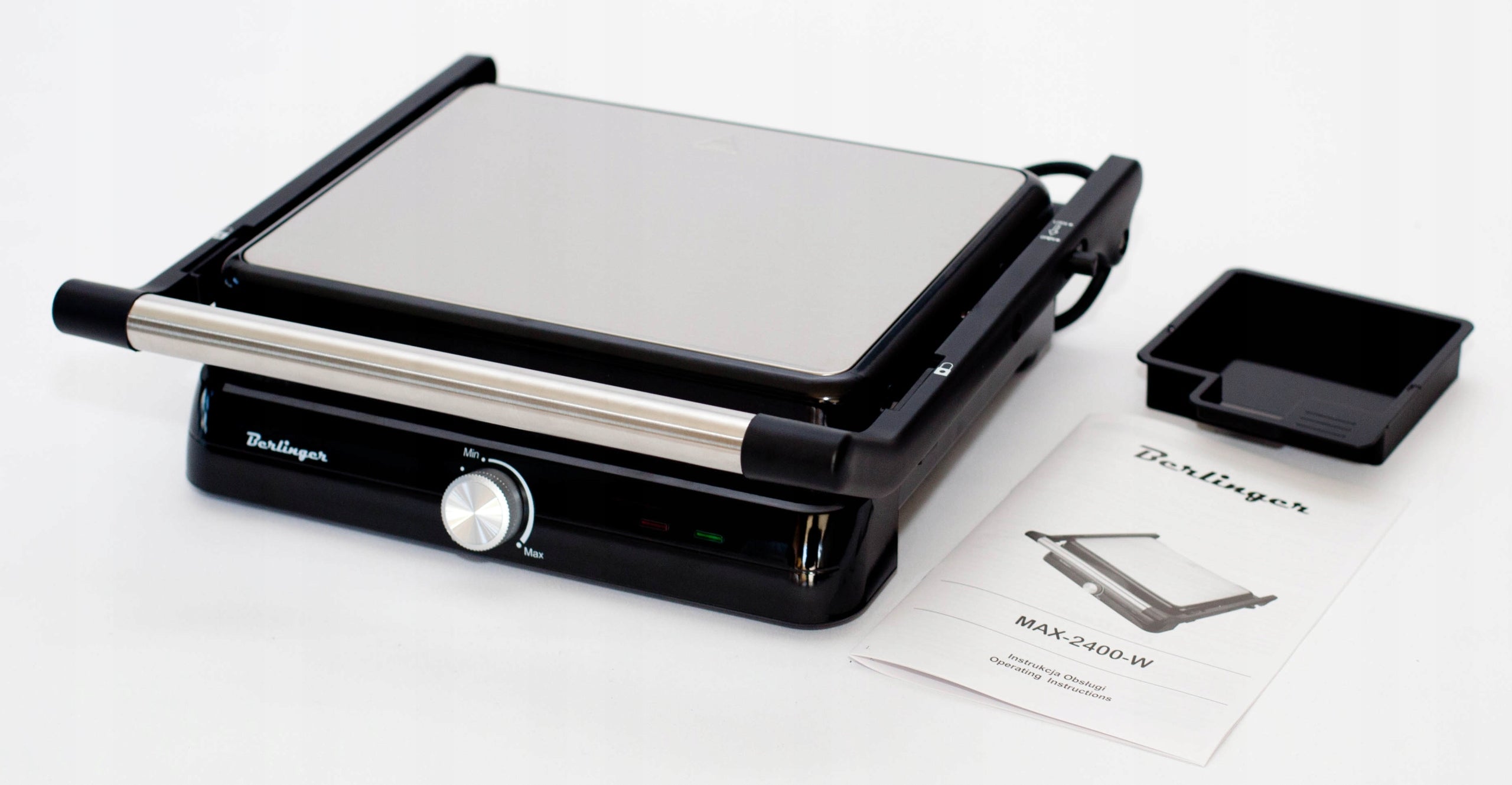 Toaster BERLINGER electric grill| panini toaster | folding 180° 2400W Power rating 2400 W