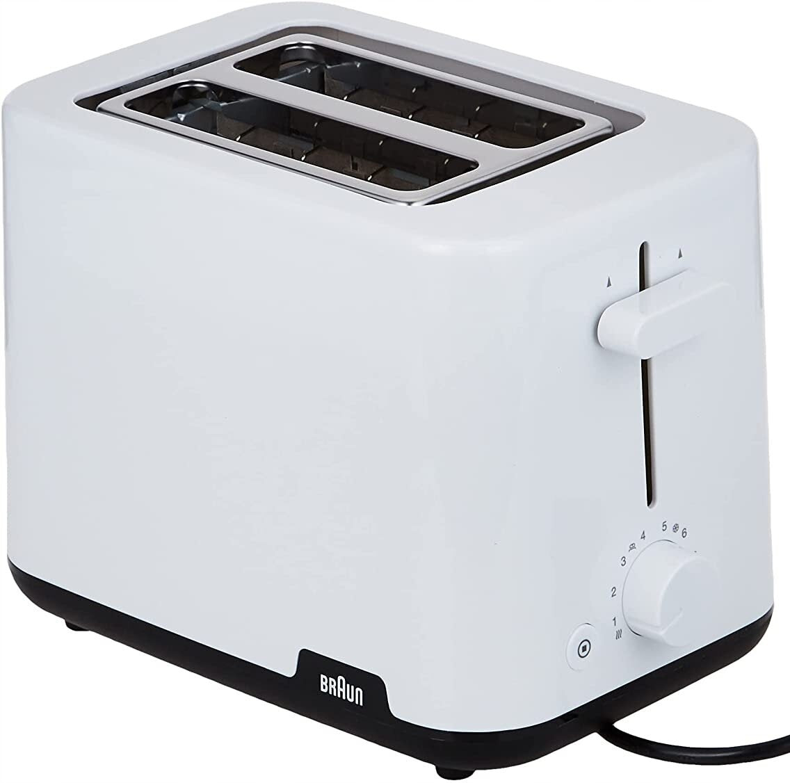 Toaster BRAUN HT1010WH White Power rating 900 W