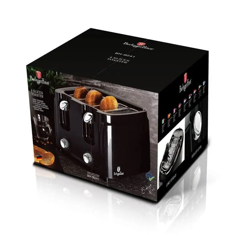 Toaster Berlinger Haus BH-9241 black 1450 W Dominant color black