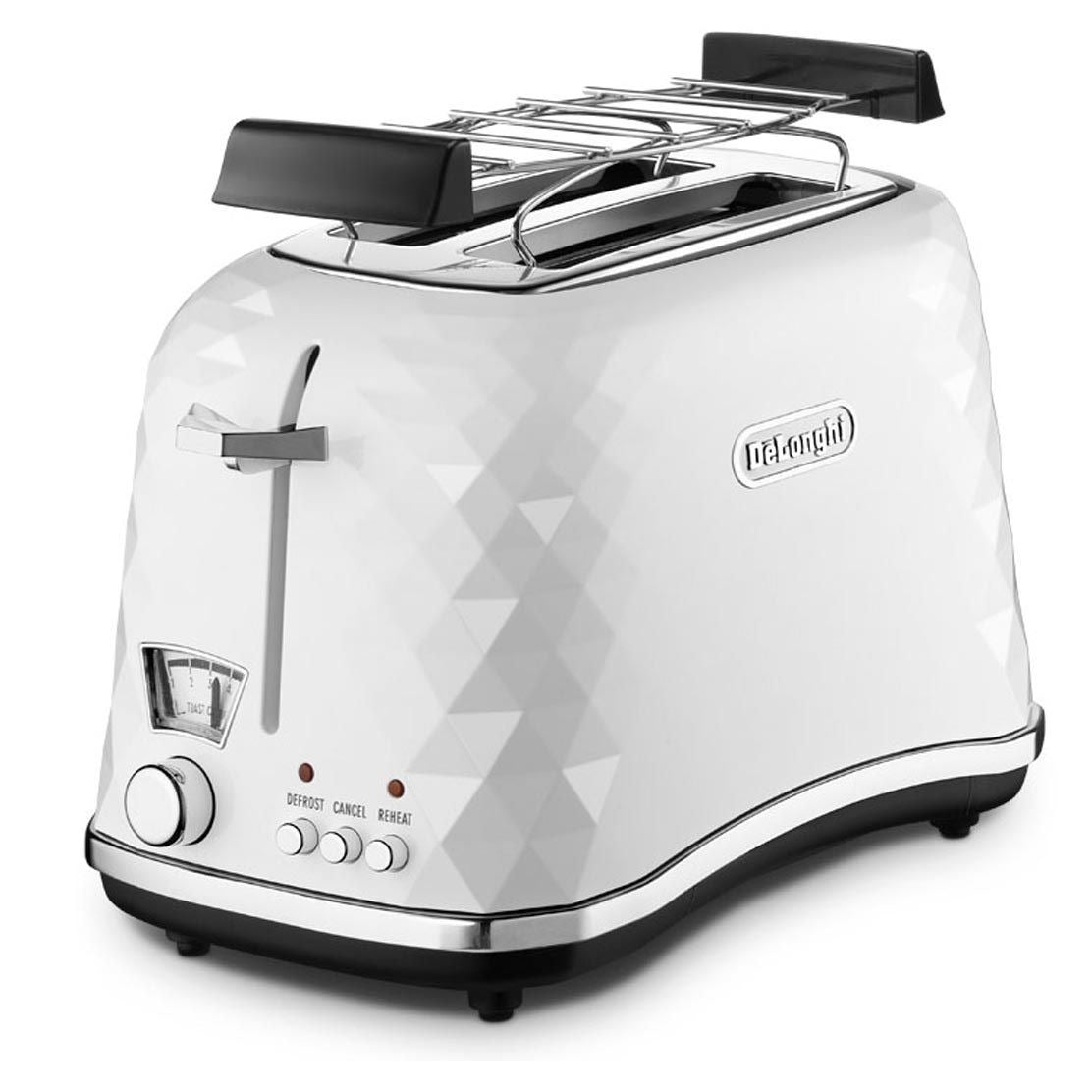 Toaster De'Longhi CTJ 2103.W white 900 W Safety anti-slip feet safety switch